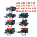 For Samsung A10 A20 A30 A40 A50 A70 A02 A11 A31 A51 A21s A03 A03s USB Charger Port Jack Dock Connector Charging Board Flex Cable. 