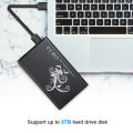 HXSJ 2.5 Inch HDD Case SATA HDD to USB3.0 Converter Adapter External Case Hard Disk Drive Box External HDD Enclosure(Blue). 