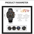 Men Sport Watch Luxury Stainless Steel Quartz Wristwatch Man Business Casual Leather Bracelet Male Luminous Clock Watches. 