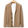 Korean Cardigan Men's Sweater Knit Top Male Clothes Black Long Sleeve V-Neck Wweater Oversize Sweater Jacket Men's Coat S-3XL.