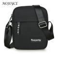 Men Shoulder Bags Pure Color Waterproof Nylon Cloth Sling Pack Messenger Bag Large Capacity Crossbody Bags For Casual Business.