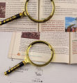 60mm/70mm/80mm 10X Handheld Magnifier Reading Magnifying Glass High Clarity Loupe For Jewelry Identification Newspaper Book Maps.