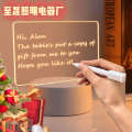 Internet celebrity atmosphere gift 3D chronicle message board creative bedroom bedside DIY transparent night light. 