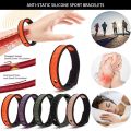 Far Infrared Negative Ions Wristband Anti-Static Sports Bracelet Lymph Drainage Weight Loss Adjustable Bracelet Therapy Health. 