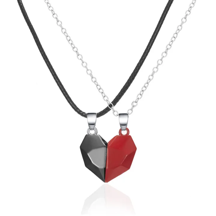 Personality%20Magnet%20stone%20necklace%20Elegant%20Unique%20Heartbreak%20design%20Votive%20stone%20pendant%20Fashionable%20Trendy%20Heartbreak%20clavicle%20chain%20necklace%20for%20Daily%20wear%20Party%20accessory%20Gift%20for%20loved%20ones%20Statement%20jewelry%20Symbol%20of%20love%20Gift%20idea%20Fashion%20enthusiasts%20-%20Image%203