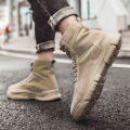 High Top Martin Boots Autumn New Men's Shoes Trend Lace-up Versatile Fashion Men's Sneakers Outdoor Cargo Shoes. 