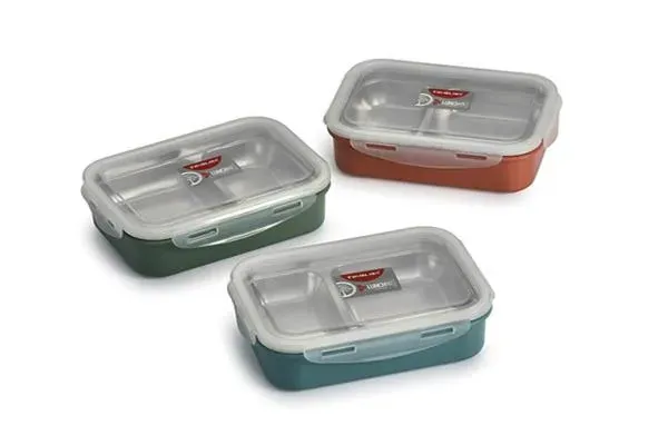 Stainless%20Steel%202%20Compartment%20Bento%20Box,%20Stainless%20Steel%20Lunch%20Box%20Reusable%20Fashionable%20Appearance%20with%20Tableware%20for%20School%20-%20Image%202