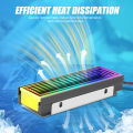 5V ARGB Sync Computer 2280 SSD M2 Radiator PC RGB M.2 Nvme Cooling A. 