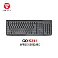 FANTECH GO K211 Smooth Typing Keyboard 104 Keys Spill Resistant Keyboard English And Bangla USB Wired Easy To Read Keys Computer Keyboard Ergonomics Keyboard For Office PC. 