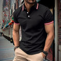 2024 New Men'S Classic Short Sleeve Polo Shirt Summer Top Casual T-Shirt Threaded Collar Oversized S-XXXL. 