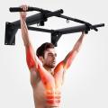 Wall Mounted Pull Up Chin Up Bar - Black. 