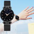 Women Luxury Watches Ladies Magnetic Starry Sky Fashion Watch. 
