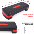 Adjustable Aerobic Stepper 2 steps height adjustment. 