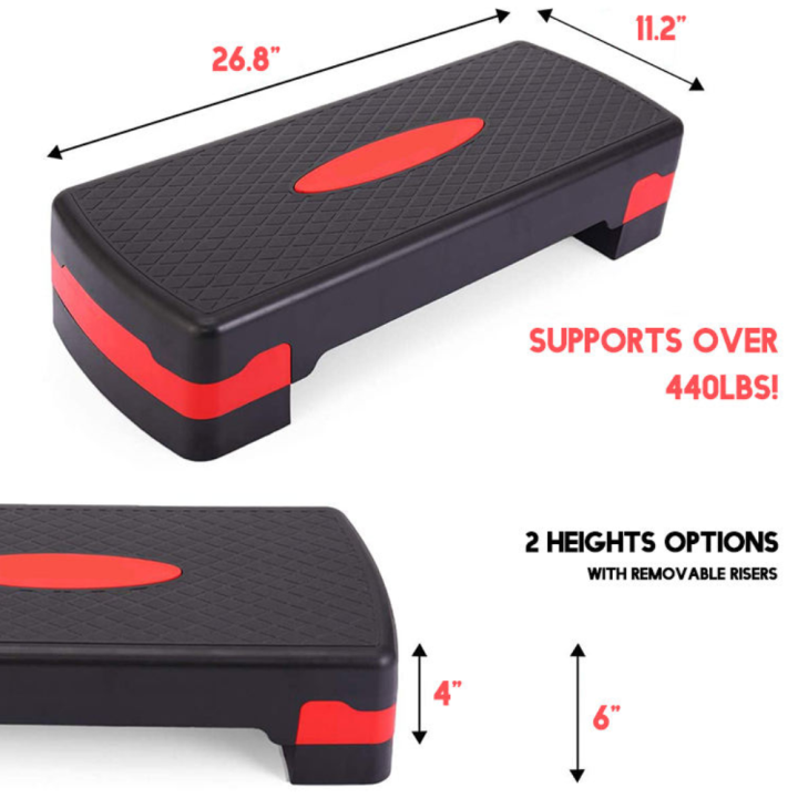 Adjustable Aerobic Stepper 2 steps height adjustment