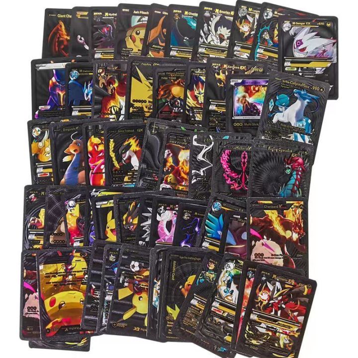 55%20Pcs%20Pokemon%20Black%20Cards%20Black%20Foil%20Set%20English%20Version%20-%20Image%202