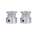 【YIYANGMAOYI111】3D Printer GT2 Timing Pulley 16 20 36 Teeth Aluminum Bore 5MM 8MM Width 6MM Gear 2GT Timing Synchronous Belt Wheel. 