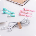 4Pcs Silicone Strap Hook Loop Cable Winder Headphone Cord Earphone Organizer Cable Tie brand new and good quality. 