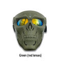 SL Skull Ghost-shape Goggles Face Cover For Outdoor Sports Off-road Motorcycle Helmet Goggles Wind-proof Adjustable Goggles frame. 