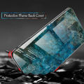 Phone Case for Samsung Galaxy S24 Back Cover Fashion Marble Hard Tempered Glass Protector Soft Silicone Cover For Samsung Galaxy S24 Ultra Plus Cover Cases. 
