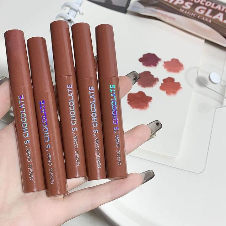 5pcs/set%20Long%20Lasting%20Matte%20Nude%20Brown%20Red%20Velvet%20Matte%20Lip%20Gloss%20Waterproof%20Nonstick%20Cup%20Liquid%20Lipstick%20Korean%20Makeup%20Cosmetic%20-%20Image%206