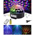 6 Color LED Remote Control Music Magic Ball Effect Disco DJ Light with MP3 Function. 