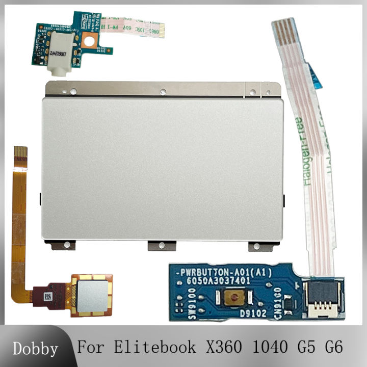 Original For HP Elitebook X360 1040 G5 G6 Touchpad TM-P3444 Fingerprint Reader Power Audio Board 6050A3000901 6050A3037401