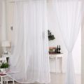 2Pcs Europe Solid White Yarn Curtain Voile Curtains Window Tulle Curtains For Living Room Modern Window Treatments Decoration. 