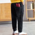 3-14yrs School Fashion Blue Boys Jeans Black Kids Denim Pants Trousers Kids Clothes 4 5 6 7 8 10 12 14 Years Old OKD239580. 