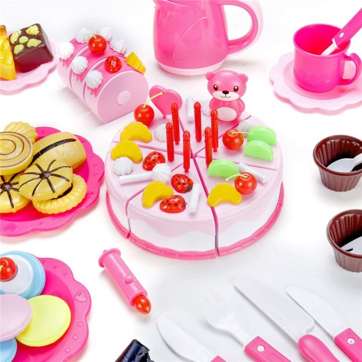 37/55/80PCS%20Children%20Play%20Simulation%20Kitchen%20Toy%20Happy%20Birthday%20Cake%20DIY%20Food%20Cutting%20Set%203%20-%20Image%208