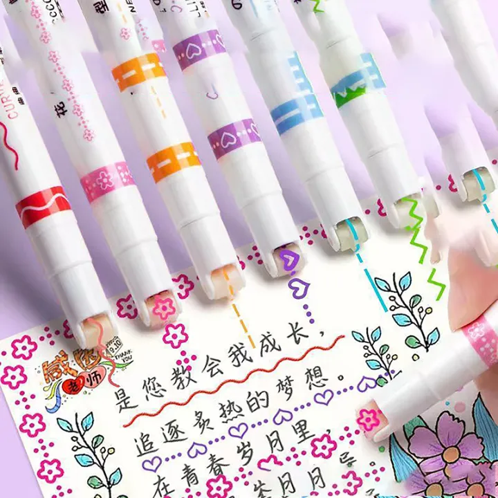 %E3%80%90Popular%20Categories%E3%80%91%20Funny%20Double%20Line%20Pattern%20Outline%20Marker%20Pen%20Hand%20Account%20Multi-colored%20Pen%20Quick%20Dry%20Mark%20Notes%20Painting%20Highlighter%20-%20Image%202