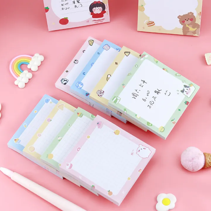Sticky%20Note%20Pad%20Japanese%20and%20Korean%20flowers%20creative%20and%20cute%20-%20Image%204