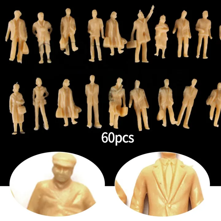 60pcs/lot%201:87%20Scale%20Model%20Miniature%20Figures%20Standing%20Architectural%20Models%20Human%20Scale%20Model%20ABS%20Plastic%20Peoples%20Kids%20Toy%20-%20Image%202