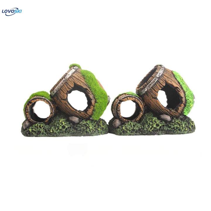 Aquarium Decor Rock Cave Decor Hiding Place Pond 14x9x11cm