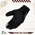 Motorcycle Racing Leather & Fabric Screen Touch Function Full Finger Gloves Bike Safety For BIKER. 