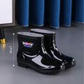 Zhengli Men's Rain Boots High-Top Short Rain Boots Waterproof Non-Slip Thickened Pouch Acid and Alkali Resistant Extra High Rain Shoes Labor Protection Rubber Boots. 