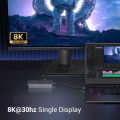 UGREEN USB C HUB 8K30Hz 4K60Hz USB C to 2xHDMI 2.1 RJ45 USB 3.0 PD Adapter for Macbook iPad M2 M1 PC Accessories USB C Splitter.
