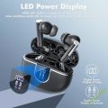 Wireless Earbuds Bluetooth Headphones 5.3 Bluetooth Earbuds with Noise Cancellation Mic LED Display 50H Battery IPX7 Waterproof. 