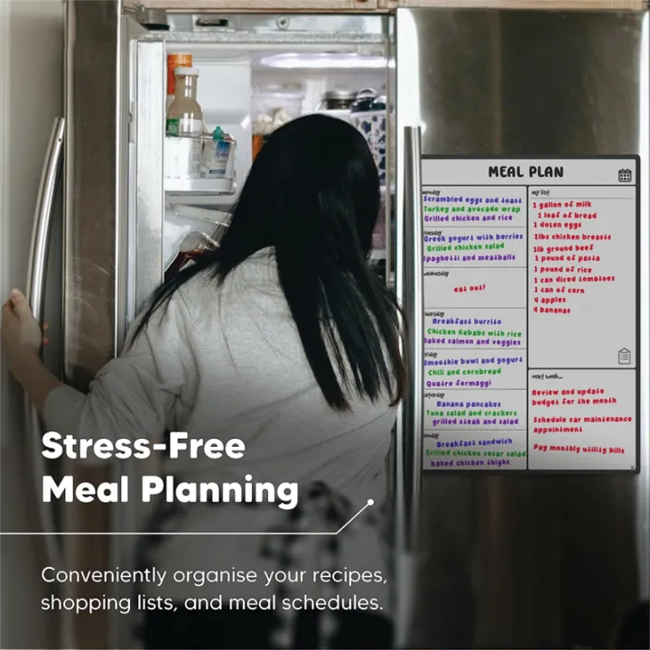 Magnetic%20Whiteboard%20Fridge%20Calendar%20Meal%20Planner%20and%20Shopping%20List%20White%20Board%20-%20Memo%20Board%20and%20Family%20Planner%20Easy%20Install%20Easy%20to%20Use%20-%20Image%207