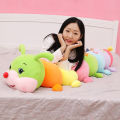Cater pillar Doll Colorful Long Soft Cushion Educational cat pillow Gift.