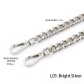 Metal Chain strap for bags DIY Handles Crossbody Accessories for Handbag Luxury Brand Detachable Replacement Purse Chain strap. 