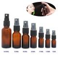 5-100ml Portable Amber Glass Essential Oil Spray Bottles Mist Sprayer Container Travel Refillable Bottle Transparent Brown. 