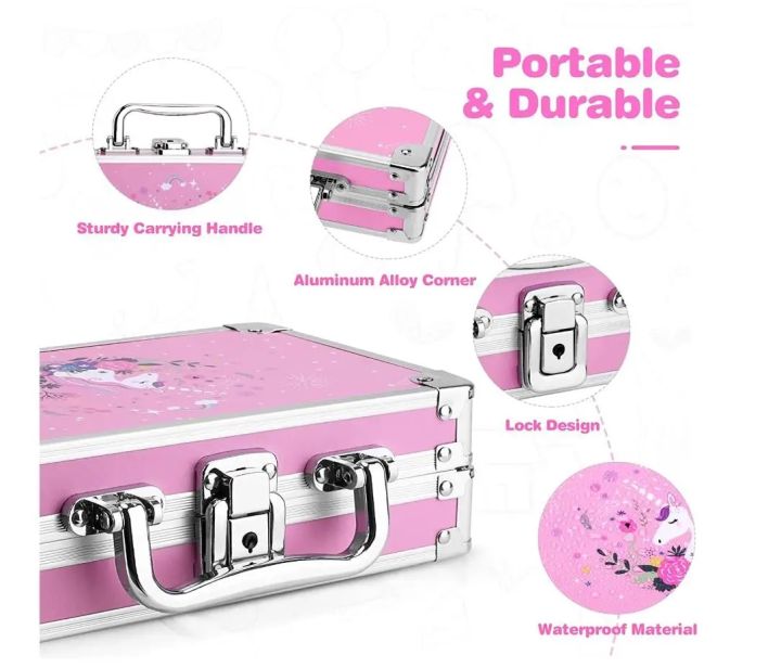 Unicorn%20Pencil%20Box%20for%20Girls%20Kids,%20Lock%20Box%20for%20School%20with%20Portable%20Handle%20and%20Uncorn%20Keychain,%20Pink%20Pencil%20Box,%20Cute%20Unicorn%20S%20-%20Image%206