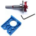 Concealed Hinge Jig Forstner Bit Sets-35mm Hinge Hole Cutter for Cabinet Hinges and Mounting Plates. 