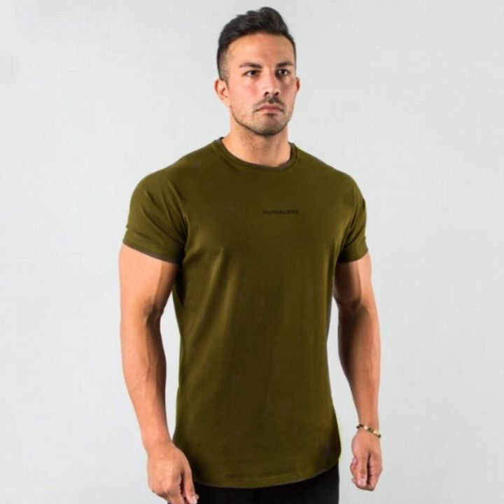 Black%20Gym%20Skinny%20T-shirt%20Men's%20Short%20sleeve%20t%20shirt%20Male%20Summer%20Fitness%20Bodybuilding%20Cotton%20Tee%20shirt%20Tops%20Casual%20Sport%20Clothing%20-%20Image%202