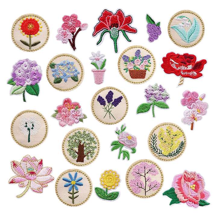 13%20PCS%20Iron%20on%20Patches%20Flower%20Appliques%20Stickers,%20Flower%20Basket%20Embroidery%20Decorative%20Patches%20Applique%20Sew%20on%20Patches%20-%20Image%202