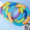 Tosy Flying Ring Kids Flying Disc Portable Foldable Tossy Flying Disc Soft Rubber Flying Ring Safe Tossy Flying Disc For Outdoor.