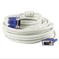 VGA MALE TO VGA MALE CABLE 5m - White. 