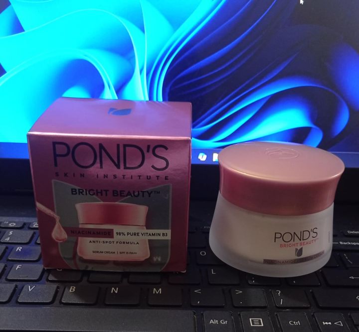 Indian Product Ponds Bright beauty With Niacinamide 98% Vitamin B3 Face cream Used For Women...50 Gm