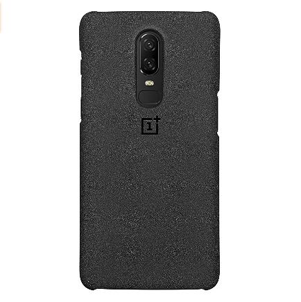 OnePlus 6 Sandstone Bumper Case Black