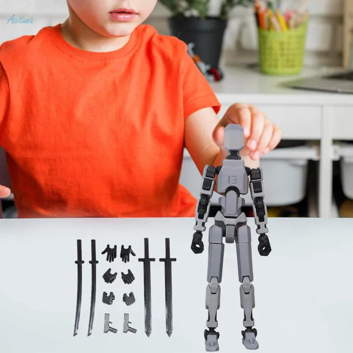 3D%20Printed%20Action%20Figure%2030cm%20with%20Interchangeable%20Hands%20Movable%20Action%20Figure%20for%20Photographing%20-%20Image%202